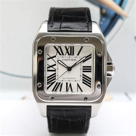 cartier men's w20073x8 santos 100 xl automatic watch replica|cartier santos w20073x8.